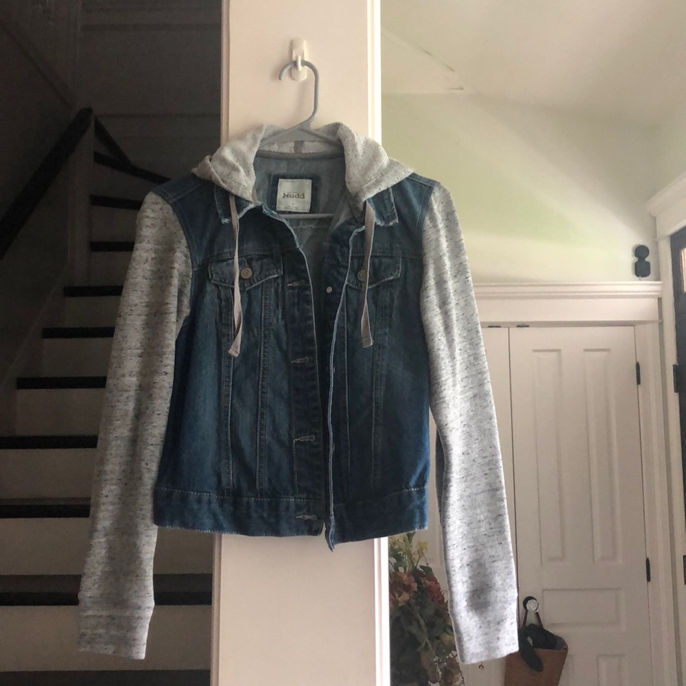 Sweatshirt jean jacket!